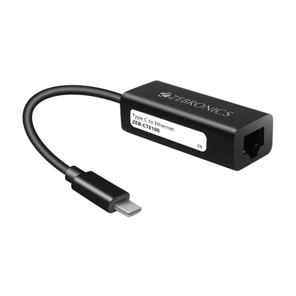 Zebronics Zeb-CTE100 Type C to RJ45 Ethernet LAN Adapter