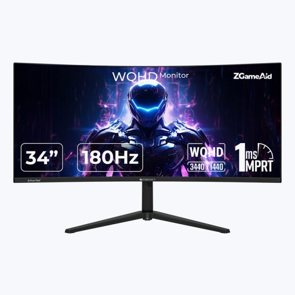 Zebronics Zeb N34A 34 Inch WQHD 180Hz Curved Display Monitor