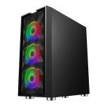 Ant Esports ICE-521MT Mid Tower Gaming Cabinet with Transparent Tempered Glass - Image 2