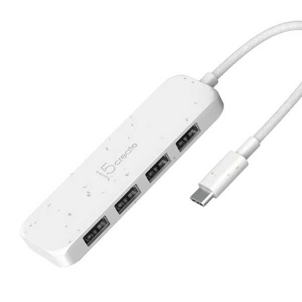 j5create JCH341E Eco-Friendly USB-C to 4-Port Type-A Gen 2 Hub