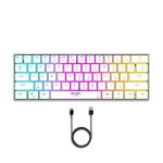 Ant Esports MK1500 Mini Wireless Gaming Keyboard (White) - Image 2