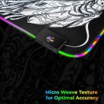 Zebronics Blaze XL RGB Gaming Mouse pad Black White - Image 4