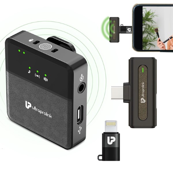 71F6RdV4qcL._SL1500_-Custom.jpg ULTRAPROLINK Sonic Pro Omnidirectional Lavalier Wireless Microphone - Image 1