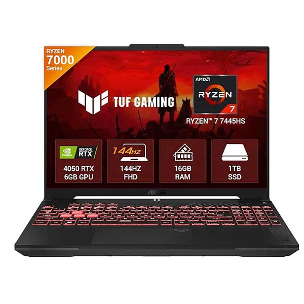 ASUS TUF GAMING A16 FA607NUG-RL189WS [R7-7554HS/16GB/1TB SSD/WIN11 HOME+MSO/16.0"/6GB-RTX4050 GRAPHICS/1 YEAR(S)/GREY]