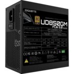 Gigabyte UD850GM PG5 Rev. 2.0 850W 80 PLUS Gold Modular Power Supply (Black) - Image 3