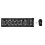 Lenovo 100 Wireless Keyboard and Mouse Set, Ambidextrous 1000 DPI Mouse Optical Sensor, upto 3M clicks, Ultra slim water resistant keyboard, 2.4 GHz Wireless Nano USB, upto 1yr battery life GX30L66303