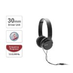 Sony MDR-ZX110AP On-Ear Stereo Headphones with Mic - Black - Image 3