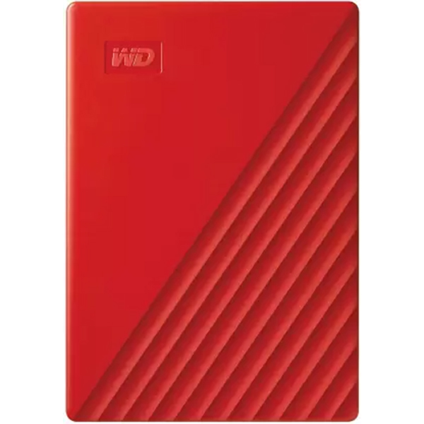 Western Digital My Passport 4TB Portable Hard Drive (Red)