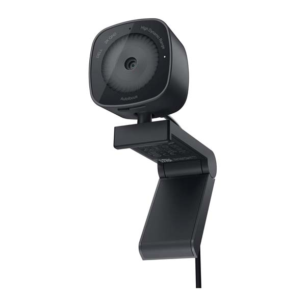 Dell Wb3023-2K Qhd Webcam, Built-in Microphone, Digital Video Resolution 2560 X 1440, 2D Noise Reduction, 3D Noise Reduction, Face Detection, Tilt Adjustment, High Dynamic Range (HDR), Auto Focus