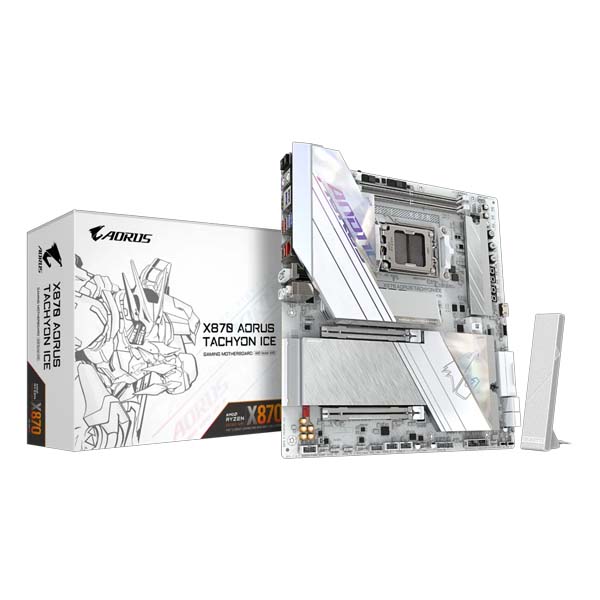 X870-AORUS-TACHYON-ICE-E-ATX-Motherboard-1.jpg Gigabyte X870 AORUS TACHYON ICE E-ATX Motherboard - Image 1