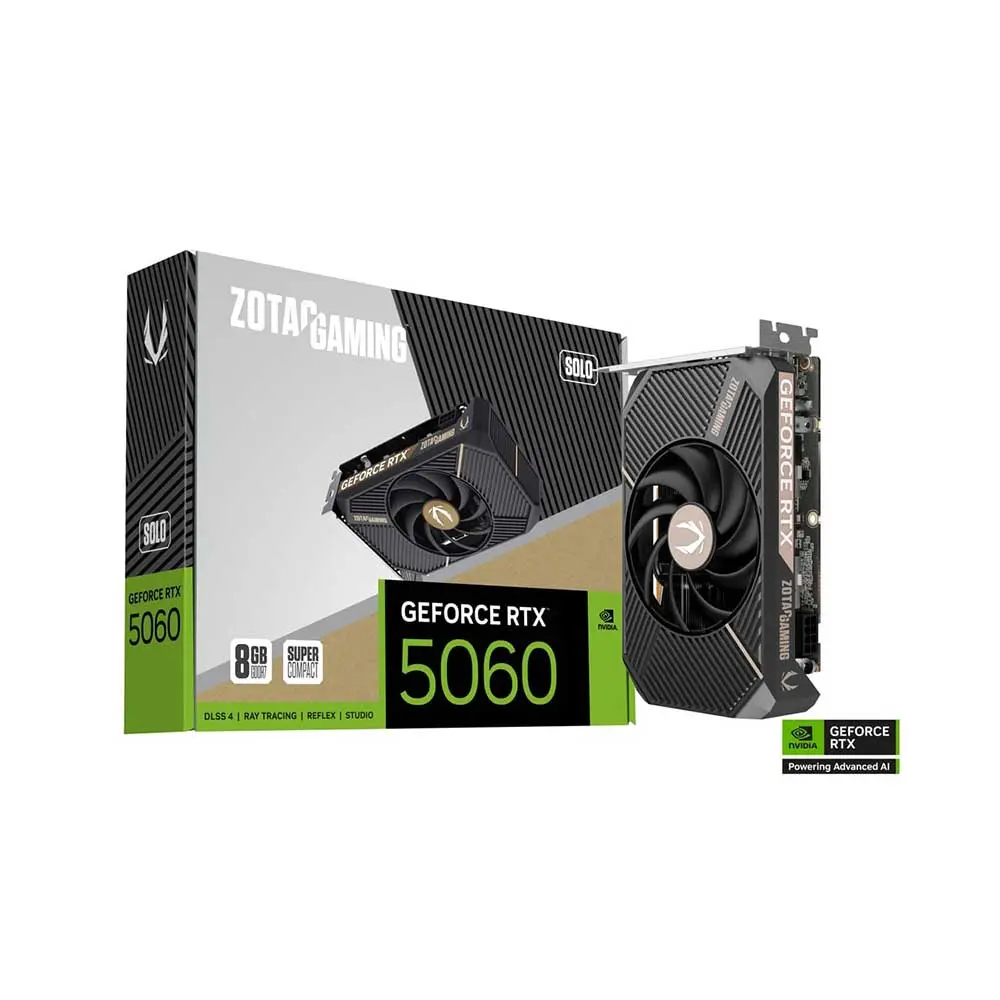 ZOTAC-Gaming-RTX-5060-SOLO-8GB-GDDR7-Graphics-Card-1.webp ZOTAC RTX 5060 Solo 8GB GDDR7 Graphics Card - Image 1