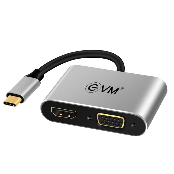 01_254-1.jpg EVM Type C 4 in 1 HDMI + VGA Docking Station - Image 1