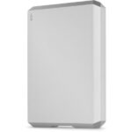 LaCie Mobile Drive 4TB External Drive - Moon Silver
