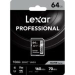 Lexar 64GB Professional 1066x SDXC UHS-I Memory Card (SILVER Series) - Image 2