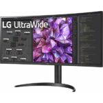LG 34WQ75C-B 34 Inch Curved Ultrawide QHD IPS HDR Monitor Black