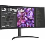 LG 34WQ75C-B 34 Inch Curved Ultrawide QHD IPS HDR Monitor Black - Image 2