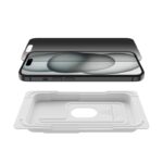 Belkin Privacy Tempered Glass Full Screen Protector Guard for iPhone 15 Pro - Image 2