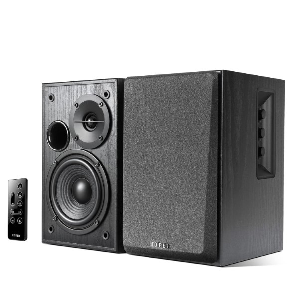 81t-eic6-bndl-Custom.jpeg Edifier R1580MB Active 2.0 Bookshelf Speaker Set - Black - Image 1