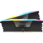 CORSAIR VENGEANCE RGB DDR5 RAM 96GB (2x48GB) 5600MHz CL40 - Black