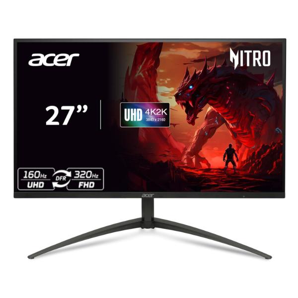 Acer-Nitro-XV275K-P5.jpg Acer Nitro XV275K P5 27 Inch IPS 3840x2160 4K 1152 Zone Mini LED Gaming Monitor | 160Hz Refresh Rate, Support DFR for FHD 320Hz I 2xHDMI, 1xDP, 1xType-C(90W) PD, Audio out, USB 3.2x2+USB-B (1up 2down) - Image 1