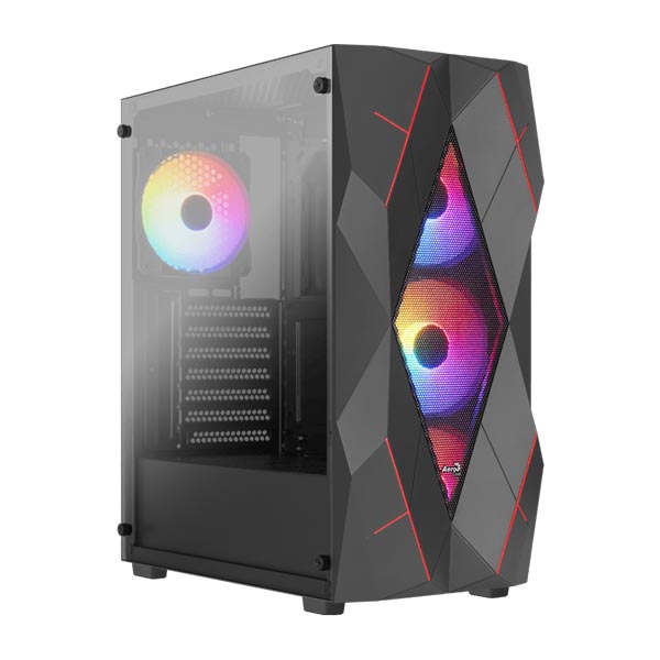 Aerocool-Volcan-Mid-Tower-Cabinet-Black-1.jpg Aerocool Volcan Mid Tower Cabinet (Black) - Image 1