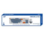 Ant Master 30 Pro Wireless Combo Keyboard & Mouse Set (White Grey Orange) - Image 2