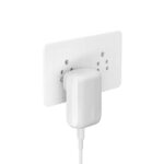 Belkin BoostCharge 42W Dual Port Wall Charger, USB-C + USB-A Charger Fast Charging for iPhone 16, 16 Plus, 16 Pro, 16 Pro Max, iPhone 15, Galaxy S24, Plus, Ultra, iPad, Pixel, AirPods & More - White - Image 3