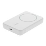 Belkin BoostCharge Magnetic Wireless Power Bank with Stand (5000mAh, White)