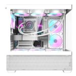 Circle Defender ZX3 ARGB ATX Mid Tower Gaming Cabinet (White) - Image 2