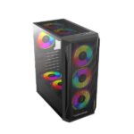Circle Elegantor X1 RGB with 120 mm 4 RGB Fans, Front Mesh Panel, Side is Tempered Glass, Water Cooling Support 120/240/360 mm, 325 mm Graphics Card, 160 mm CPU Cooler Height, 2 HDD/SSD Slot - Image 2