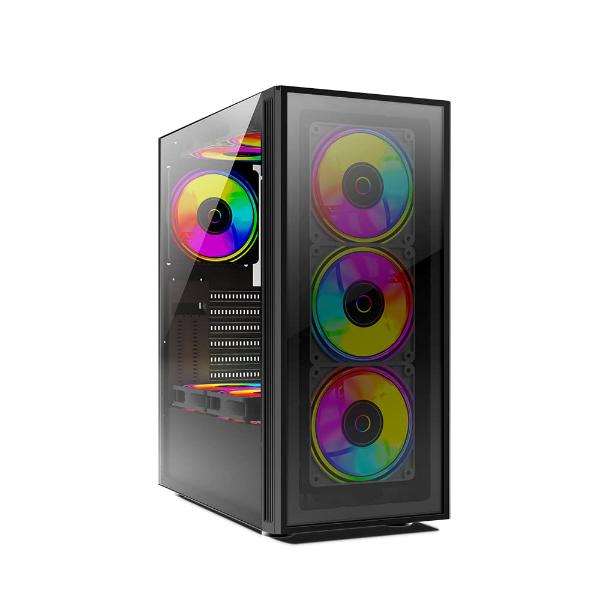 Circle-Elegantor-X5-ARGB-Mid-Tower-Computer-Case-Gaming-Cabinet-Black-1.jpg Circle Elegantor X5 ARGB Mid-Tower Computer Case Gaming Cabinet - Black - Image 1
