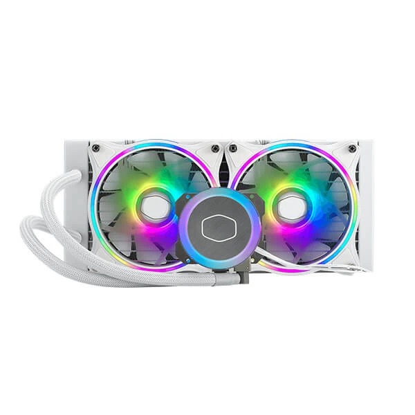 Cooler-Master-MasterLiquid-ML240-Illusion-ARGB-White-Edition-CPU-Liquid-Cooler.jpg Cooler Master MasterLiquid ML240 Illusion ARGB White Edition CPU Liquid Cooler - Image 1