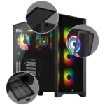 Corsair 4000X RGB Cabinet (Black) - Image 8