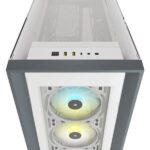 Corsair ICUE 5000X RGB Mid Tower Cabinet (White) - Image 2
