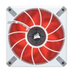 Corsair ML120 LED Elite 120mm Red LED Cabinet Fan (Single Pack - White Frame) - Image 2