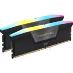 Corsair VENGEANCE RGB 32GB (2x16GB) DDR5 DRAM 6000MHz CL36 RAM Kit (Black) - Image 2