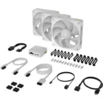 Corsair iCUE LINK RX120 MAX RGB 120mm PWM Thick Fans Starter Kit (White) Corsair iCUE LINK RX120 MAX RGB 120mm PWM Thick Fans Starter Kit (White)