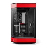 HYTE Y60 Modern Aesthetic Dual Chamber Panoramic Tempered Glass Mid-Tower ATX Computer Gaming Red and Black Case - Image 2