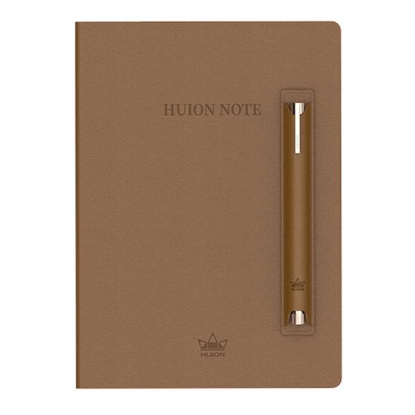 Huion-Note-A5-1.jpg Huion Note A5 Size Smart Digital Notebook for Business, Office, Academics and Art with Scribo 2 (Brown) - Image 1