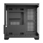 ICEMASTER Dynamite Mid-Tower Computer Case/Gaming Cabinet | Supports Micro-ATX, Mini-ITX | Pre-Installed 2 Side Fans, 1 Rear ARGB Fan & 2 Bottom Fans (Black)