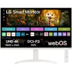 LG 32SR75U 32" 4K UHD (3840 x 2160) Smart Monitor with Steaming TV (White)