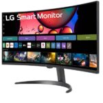 LG 34SR60QC 34" WQHD (3440x1440) Curved (1800R) UltraWide 21:9 Smart Monitor (Black) - Image 4