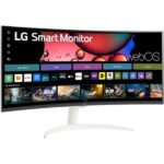 LG 34SR60QC-W 34-inch QHD 2K 100Hz Curved Smart Monitor (White) - Image 2