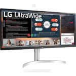 LG 34WN650-W UltraWide Monitor 34" 21:9 FHD (2560 x 1080) IPS Display, VESA DisplayHDR 400, AMD FreeSync, 3-Side Virtually Borderless Design - Silver - Image 2