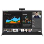 LG Libero Monitor 27 Inch QHD with Detachable Full HD Detachable Webcam, Built-in Speakers and USB C connectivity with 65W Power Delivery (27BQ70QC-S)