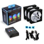 Lian Li UNI Fan AL120 ARGB Black 120mm Cabinet Fan (Triple Pack) - Image 2