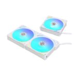 Lian Li UNI Fan AL120 V2 ARGB White 120mm Cabinet Fan With ARGB Controller (Triple Pack) - Image 2