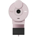 Logitech Brio 300 1080p Full HD Webcam (Pink) - Image 2