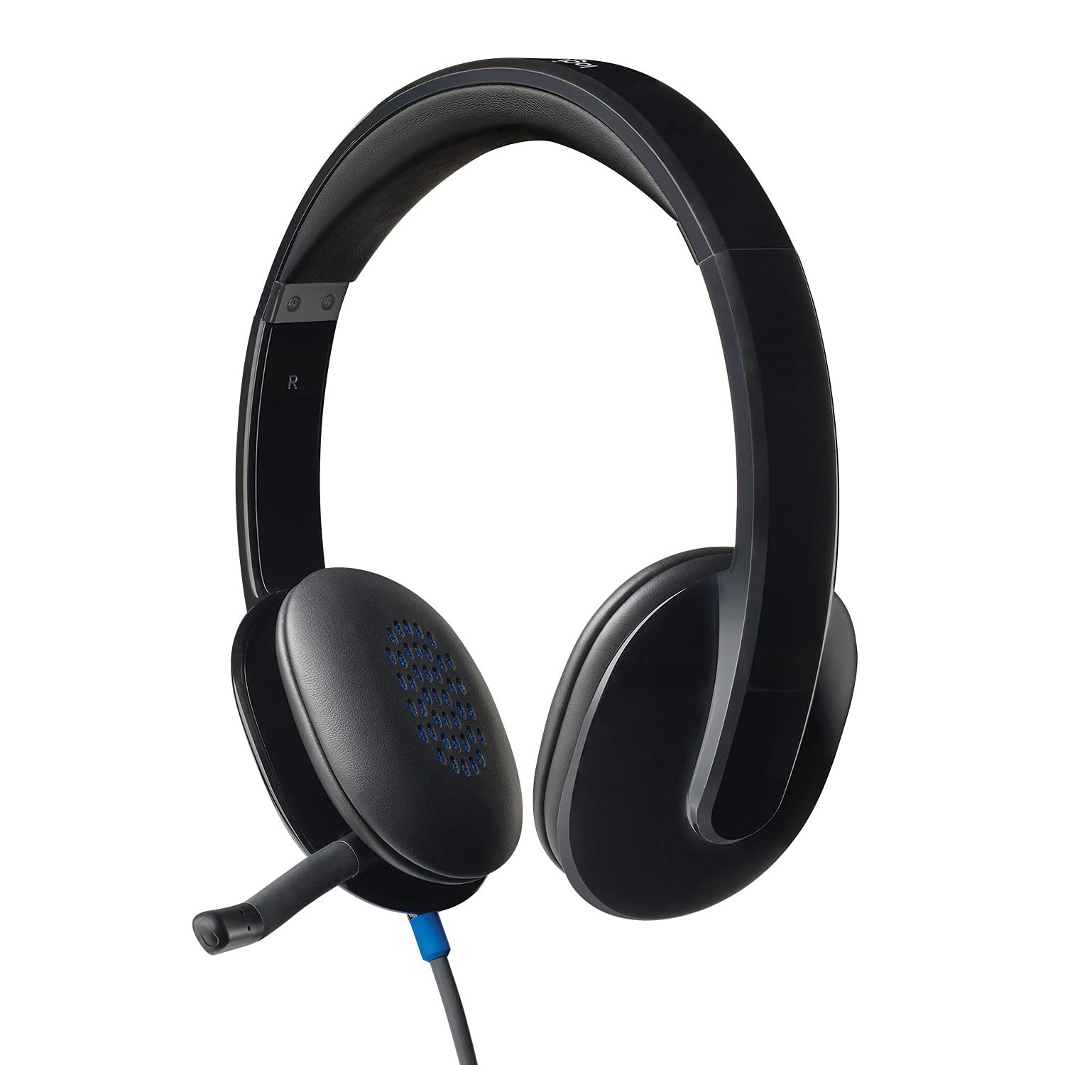 Logitech-H540-black.jpg Logitech H540 Stereo Wired On Ear Headphones With Mic (Black) - Image 1