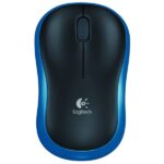 Logitech M185 Wireless USB Mouse (Blue)